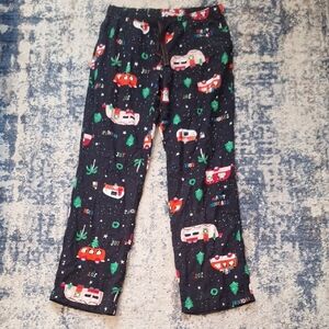Old Navy Women’s Holiday Pajama Pants – Black Festive Print, Size M
